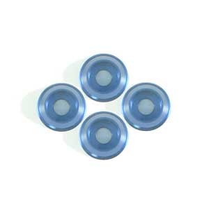 Aluminium washer voor cilinderkopschroef 3mm - Blauw (4St)