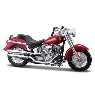 Harley-Davidson FLSTFI Fat Boy 2004 Red (1/18)