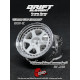 6-Spoke DE Wheels Chrome/White - Chrome Rivets (2Pcs)