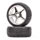 Rally Game Tyres on Chrome wheels (2Pcs)
