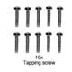 2x8mm Tapping Screw: 44002 (10)