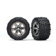 All-terrain Talon Tires & wheels Black Chrome (2Pc)