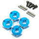 5mm Alum. Wheel Adapter Set 1/10 (Blue)