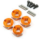 5mm Alum. Wheel Adapter Set 1/10 (Orange)