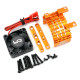 Alum. 540/550 Motor Heat Sink with Twin High Speed Fan Orange