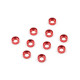 Aluminum M3 Button Head Countersunk Washer Red (10Pcs)